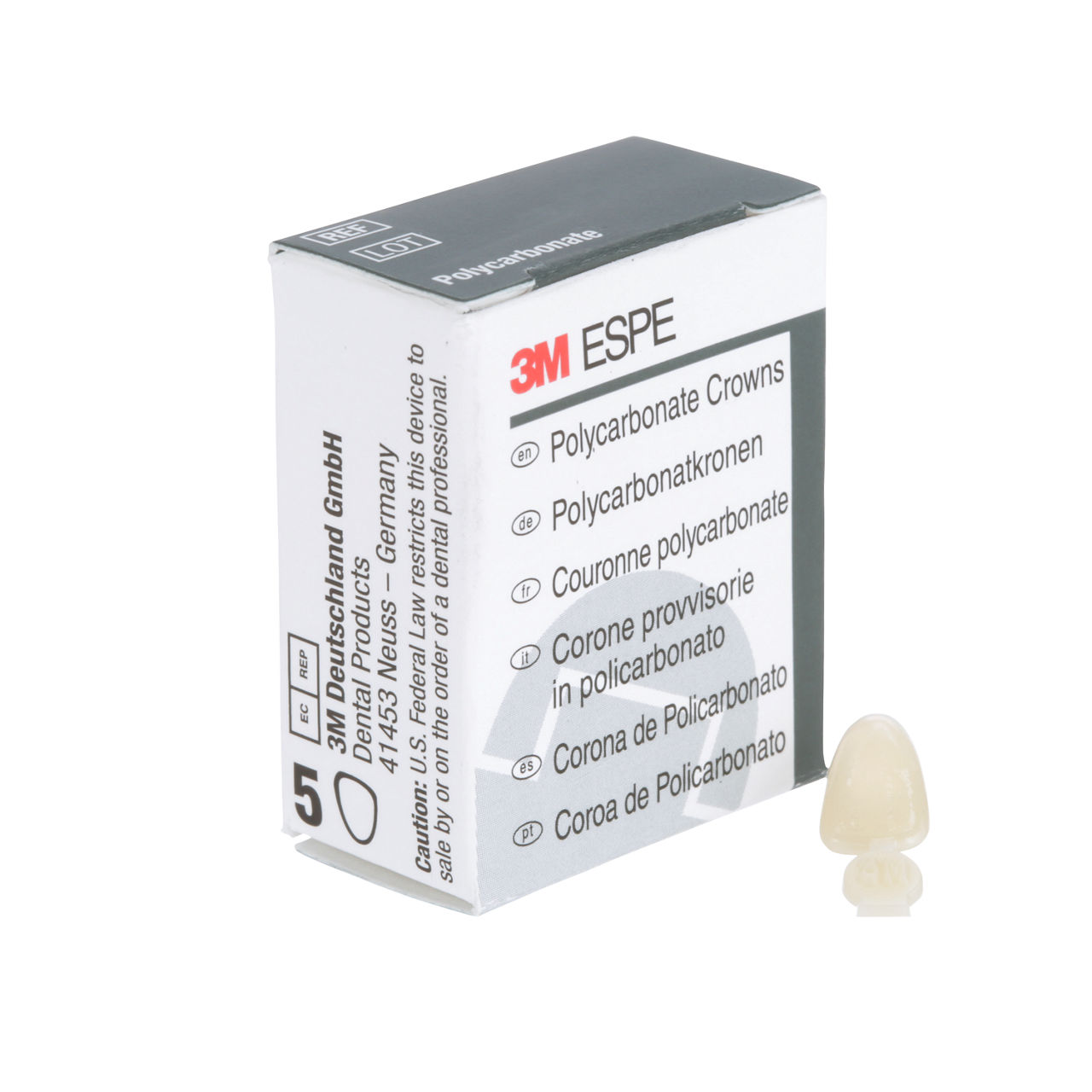 3M ESPE Polycarbonate Replacement Crown, upper left lateral, #26