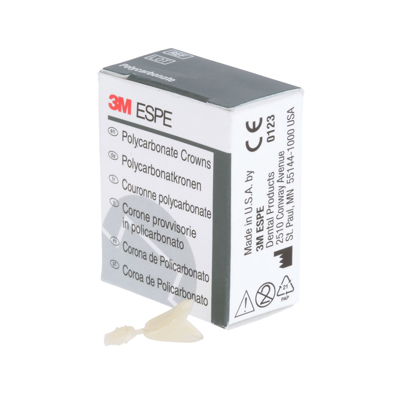 3M ESPE Polycarbonate Replacement Crown, upper left lateral, #26