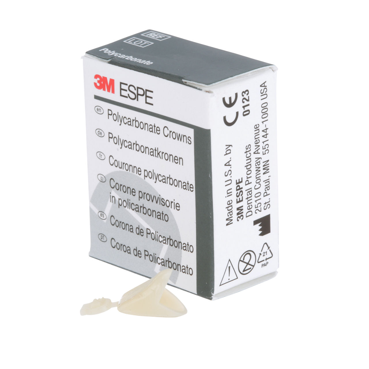 3M ESPE Polycarbonate Replacement Crown, upper left lateral, #200