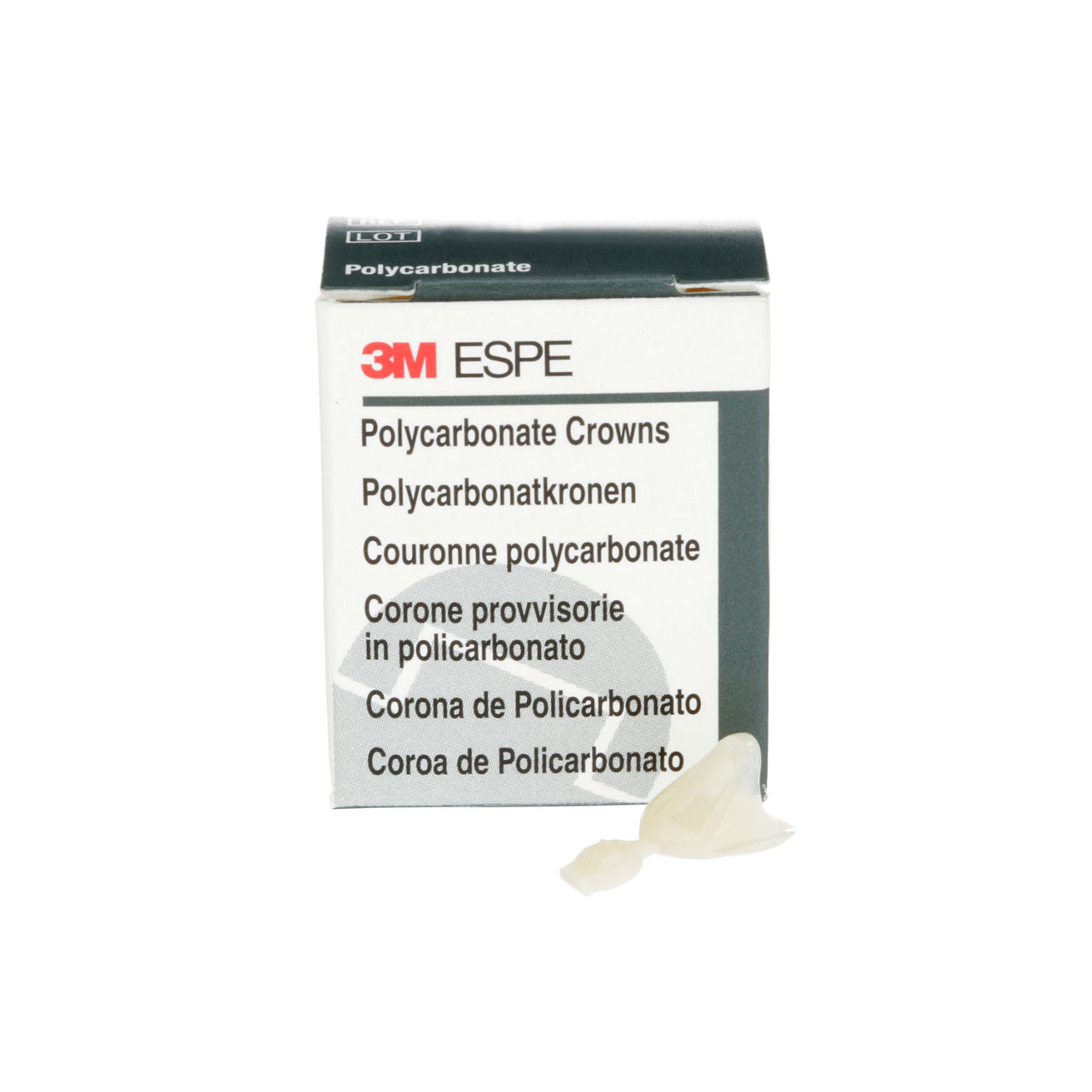 3M™ Polycarbonate Crowns, 36, Upper Left Cuspid, 5 Crowns