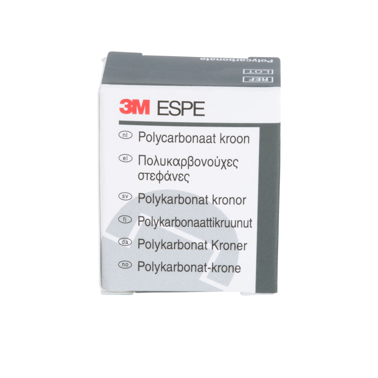 3M ESPE Polycarbonate Replacement Crown, upper left cuspid, #37