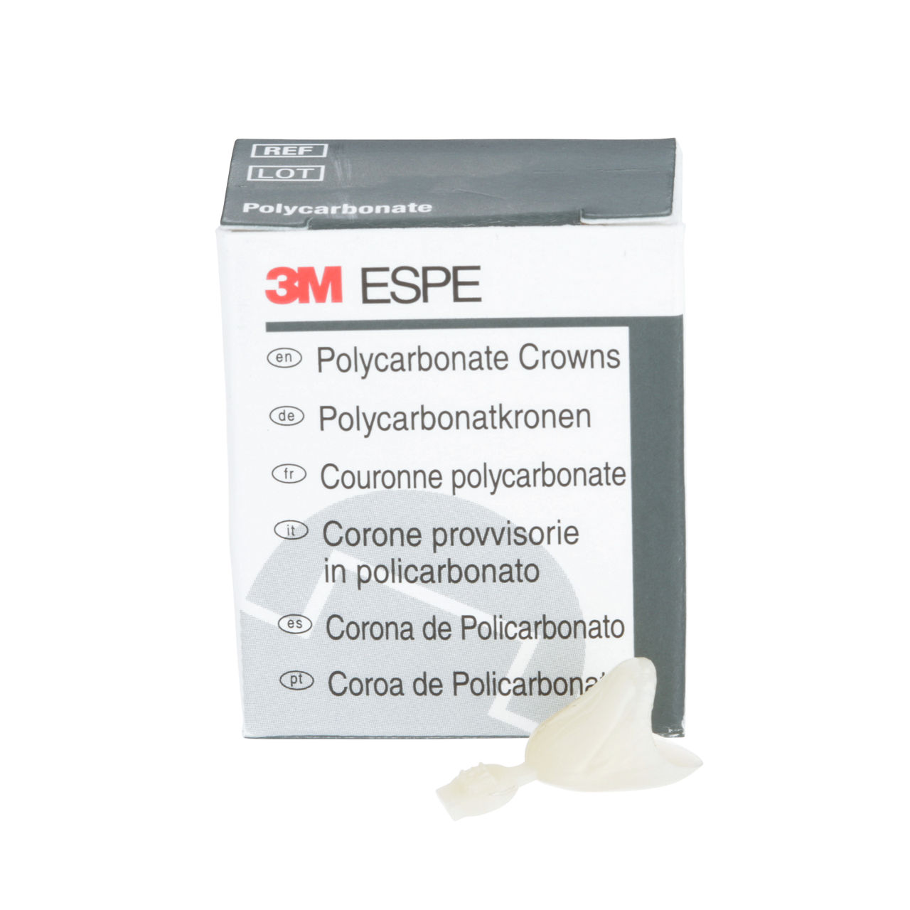 3M™ Polycarbonate Crowns, 38, Upper Left Cuspid, 5 Crowns