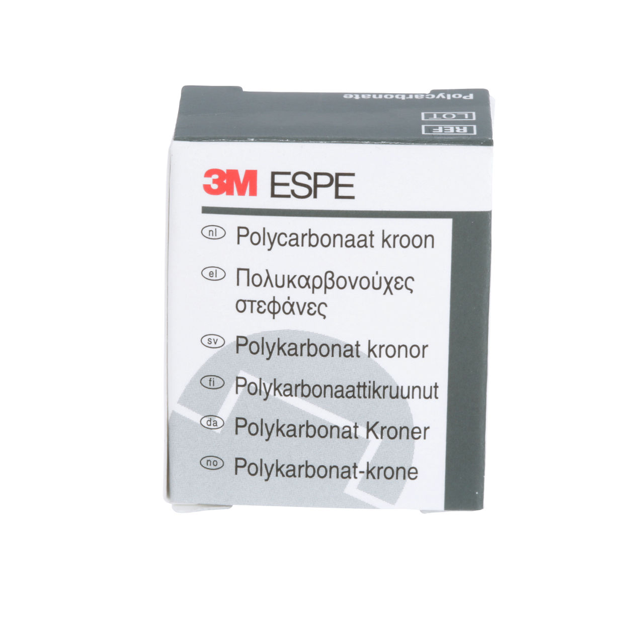 3M ESPE Polycarbonate Replacement Crown, upper left cuspid, #303