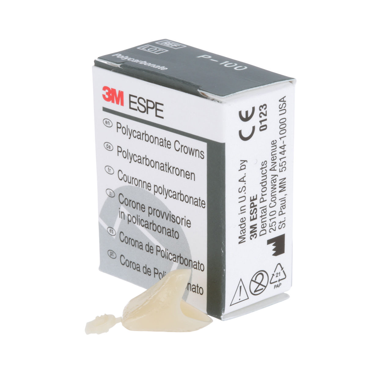 100 POLYCARBONATE REPLACE CRN 5/PAC