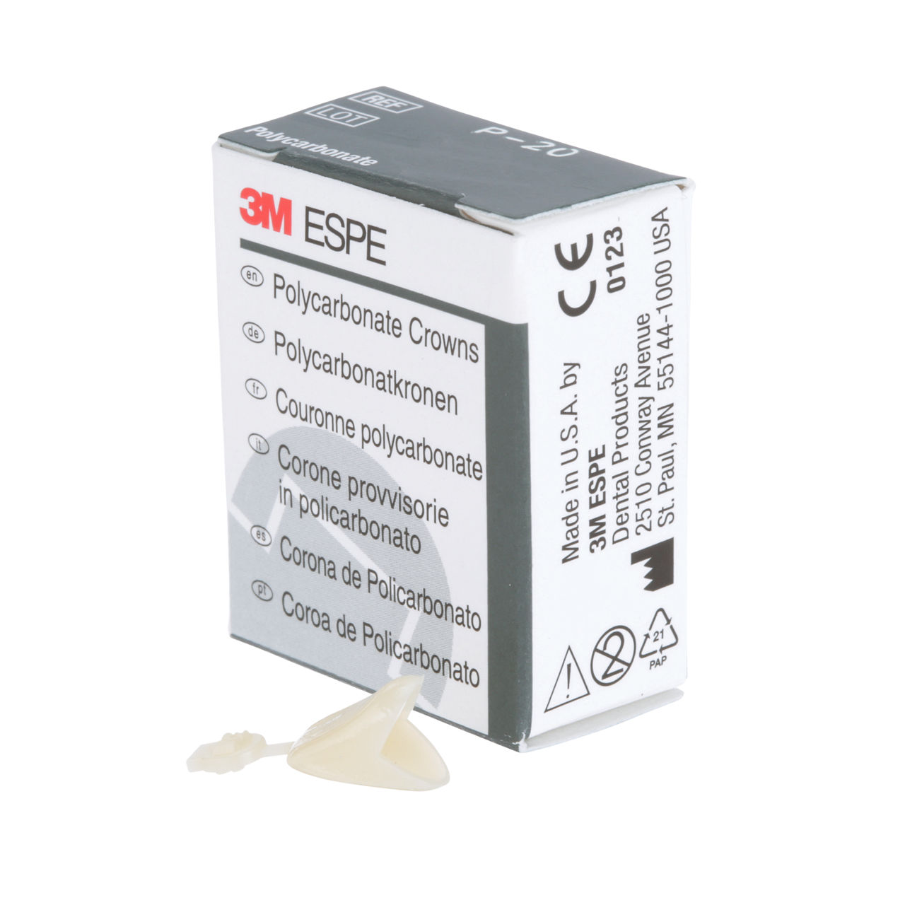 20 POLYCARBONATE REPLACE CRN 5/PAC