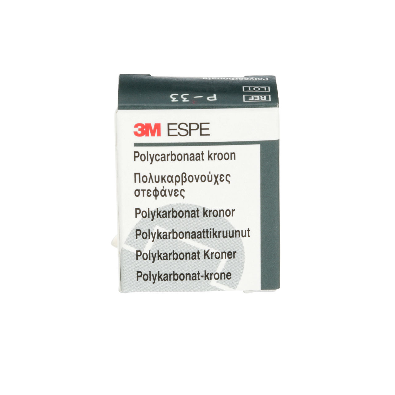 3M ESPE Adlt Antr Plyrbnt Rplcmnt Crn, Upr Rght Cuspids, Size33