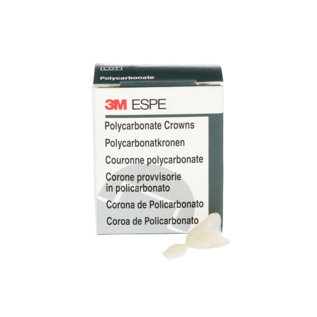 3M™ Polycarbonate Crowns, 33, Upper Right Cuspid, 5 Crowns
