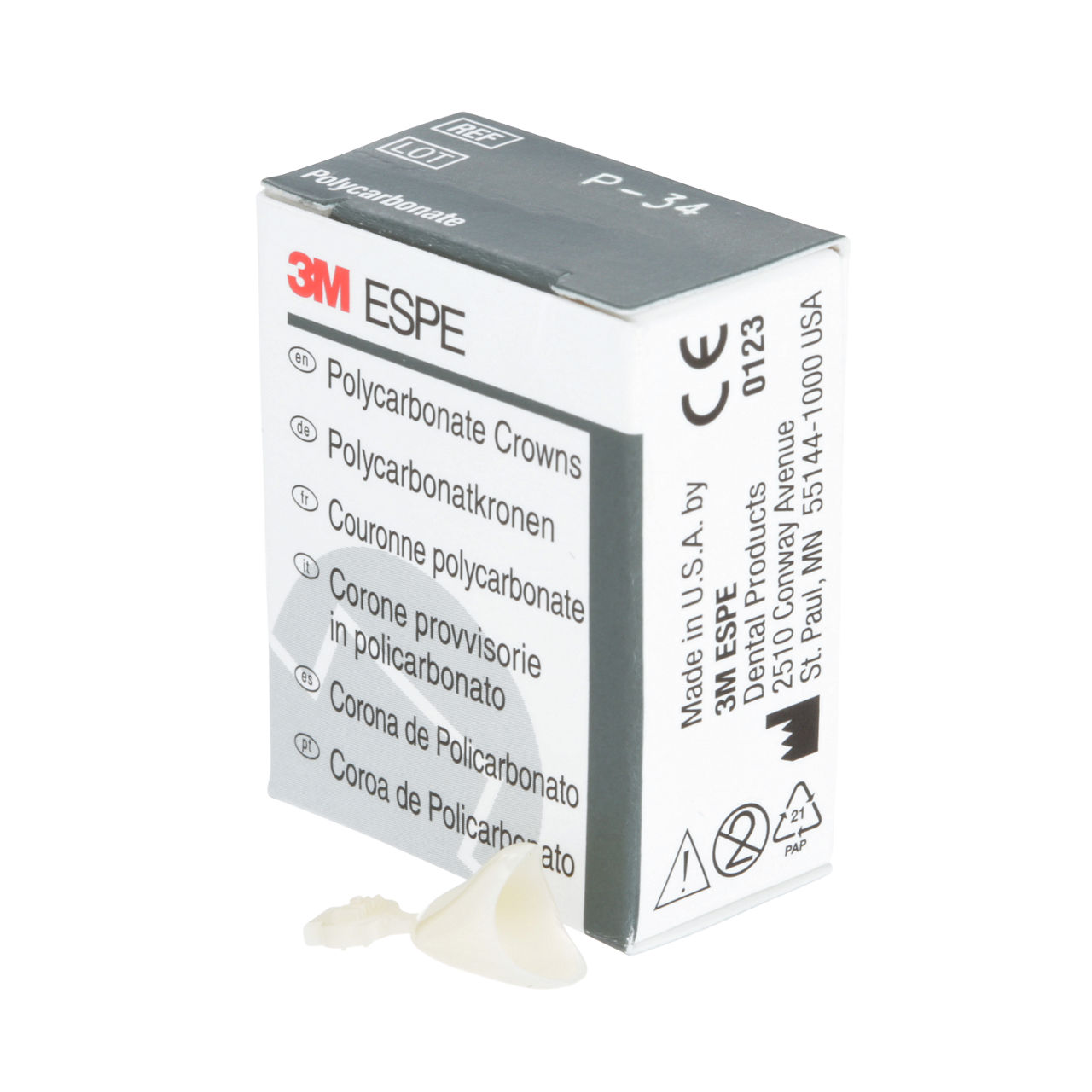 34 POLYCARBONATE REPLACE CRN 5/PAC