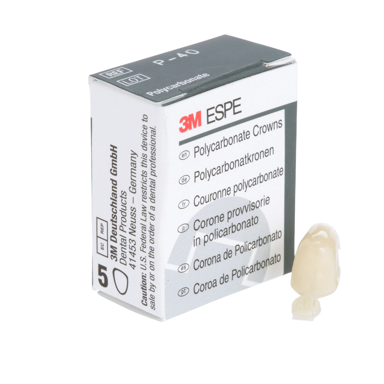 40 POLYCARBONATE REPLACE CRN 5/PAC