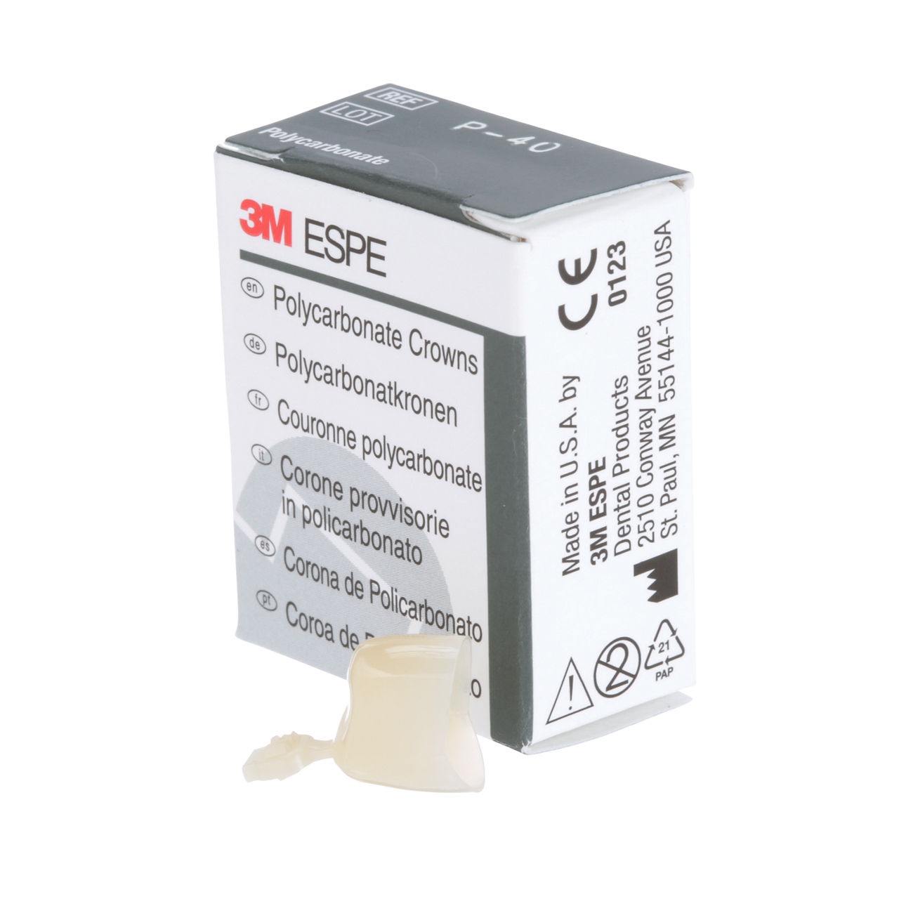 40 POLYCARBONATE REPLACE CRN 5/PAC