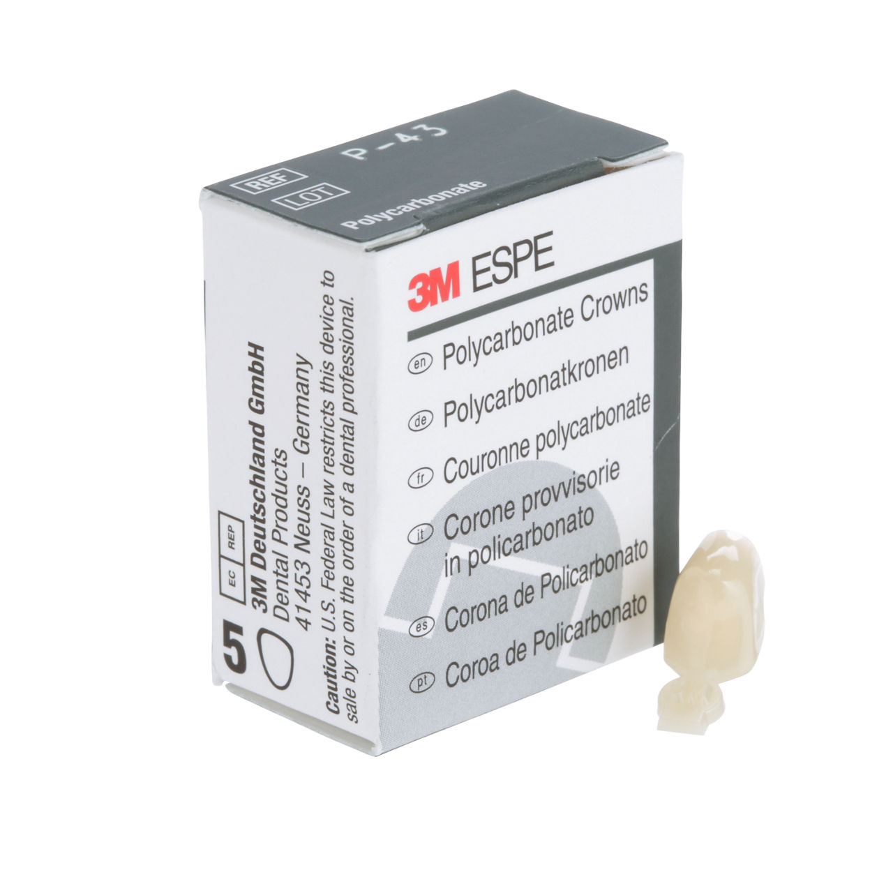 43 POLYCARBONATE REPLACE CRN 5/PAC