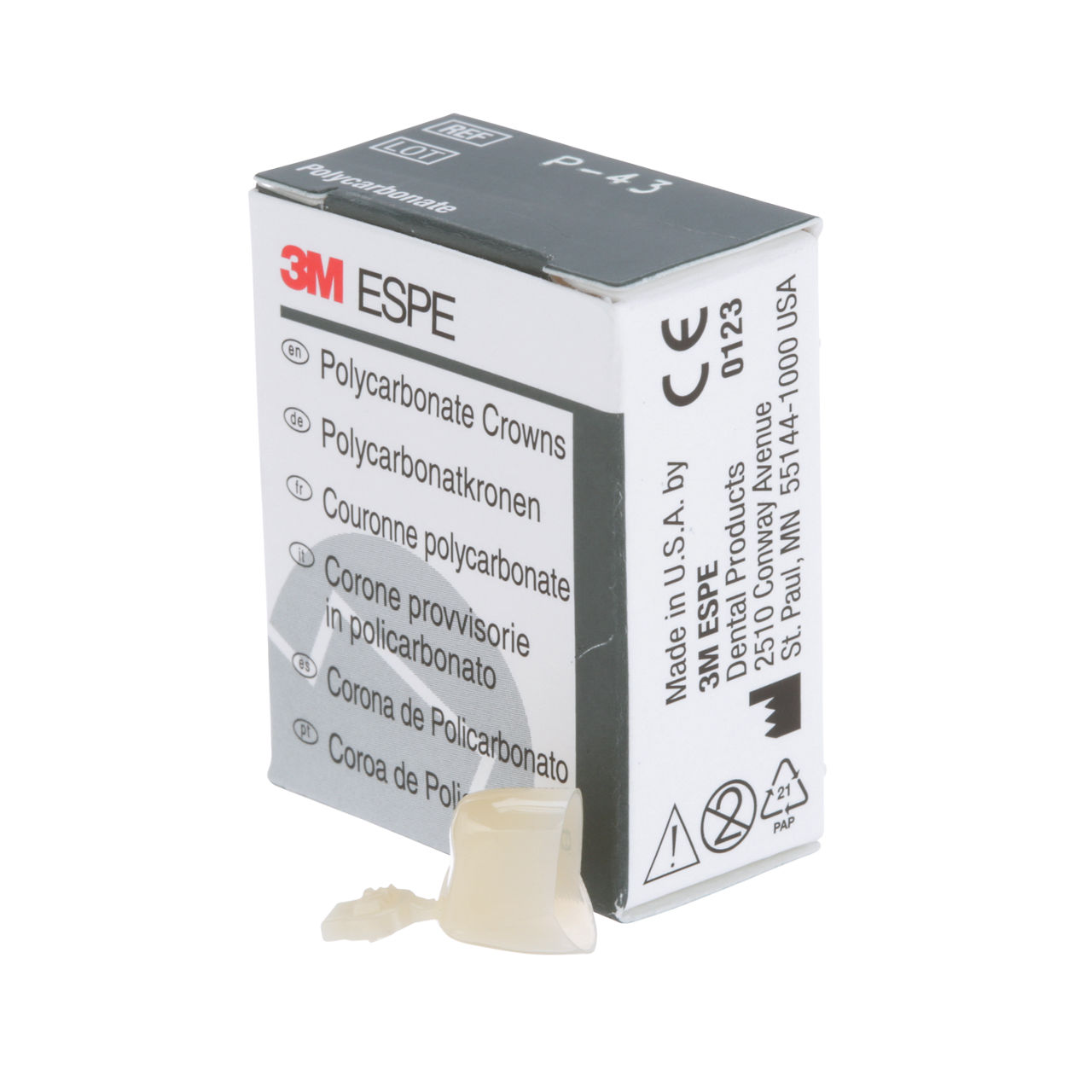 43 POLYCARBONATE REPLACE CRN 5/PAC