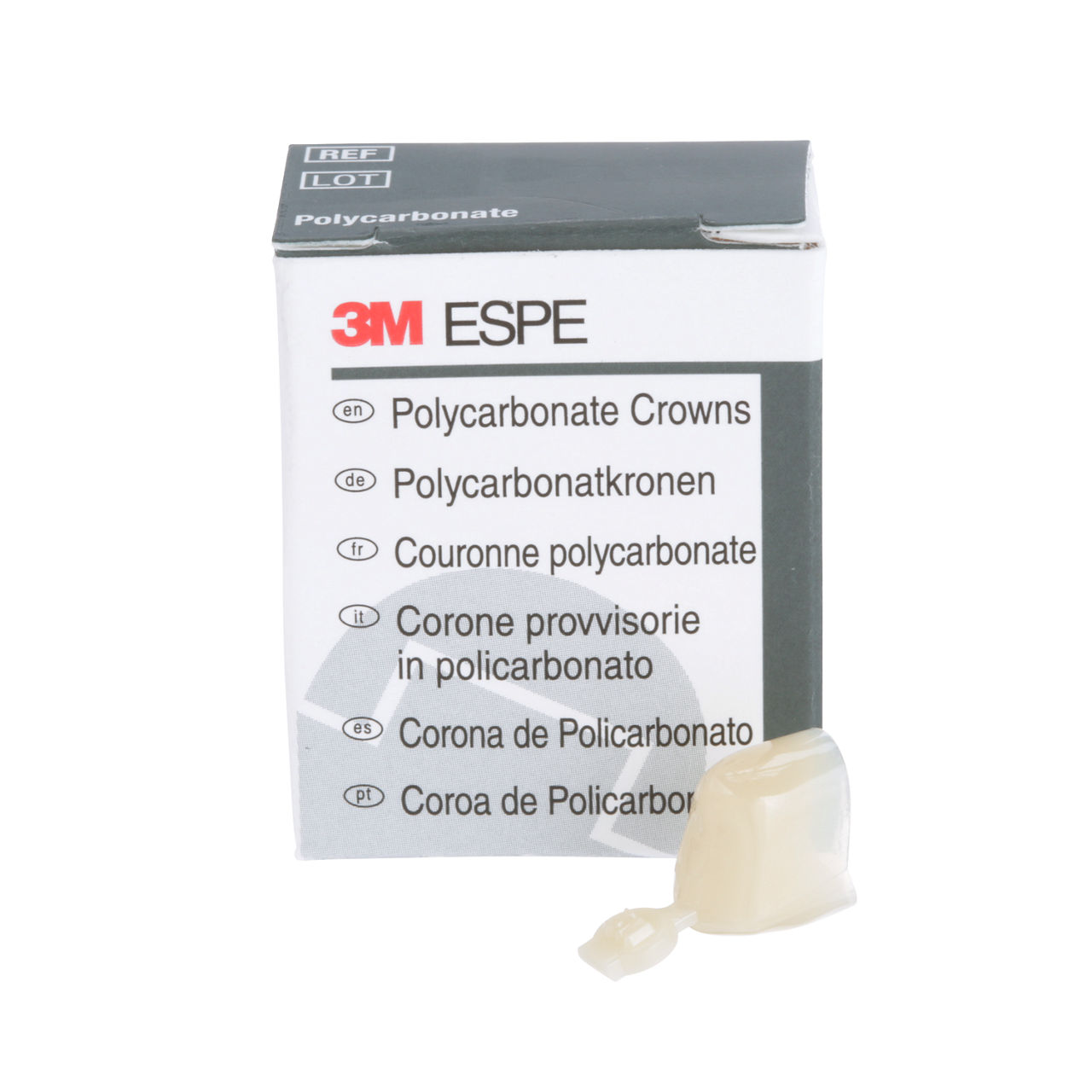 3M™ Polycarbonate Crowns, 50, Second Bicuspid, 5 Crowns