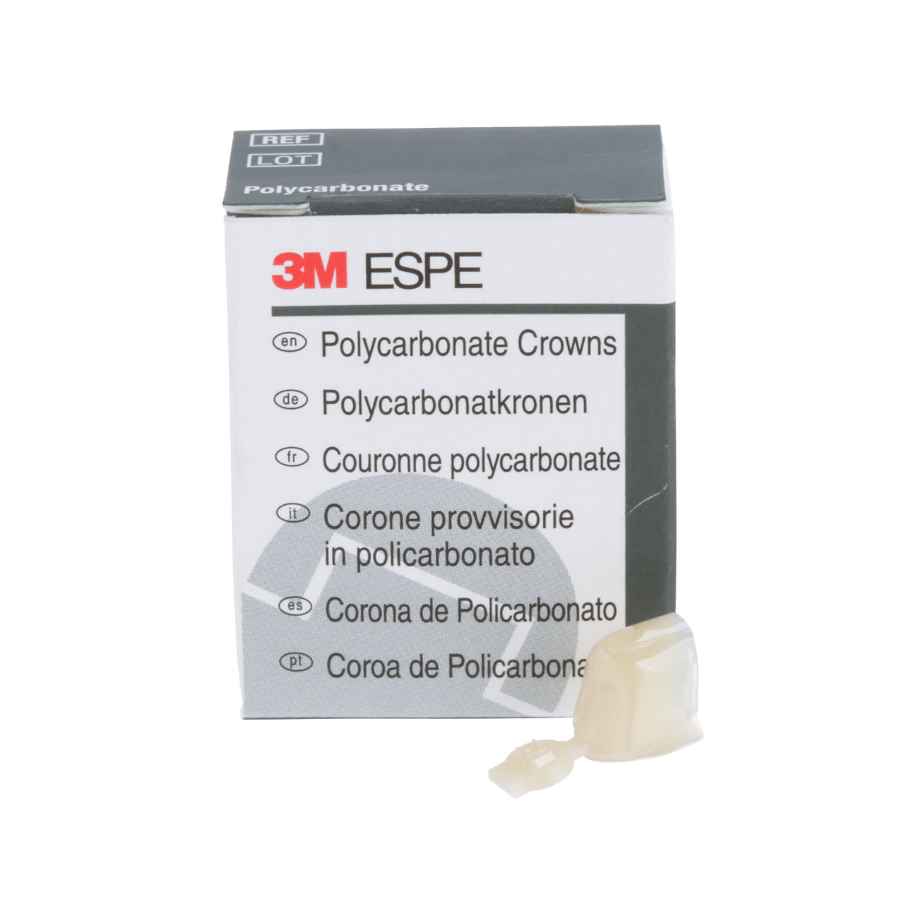 3M™ Polycarbonate Crowns, 53, Second Bicuspid, 5 Crowns