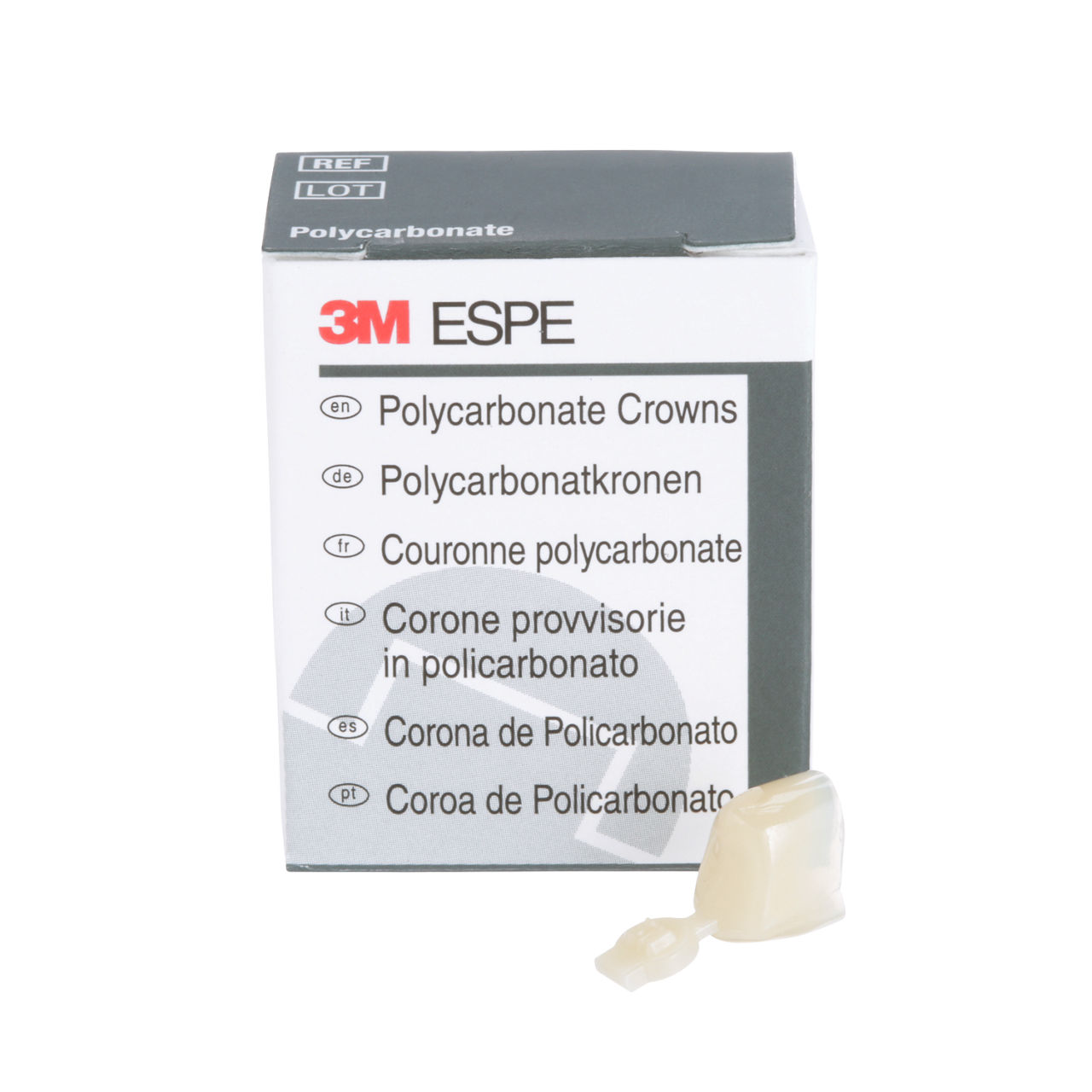 3M™ Polycarbonate Crowns, 54, Second Bicuspid, 5 Crowns