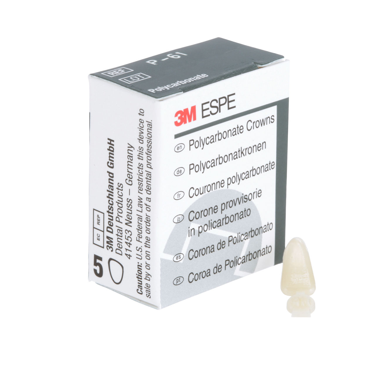 61 POLYCARBONATE REPLACE CRN 5/PAC