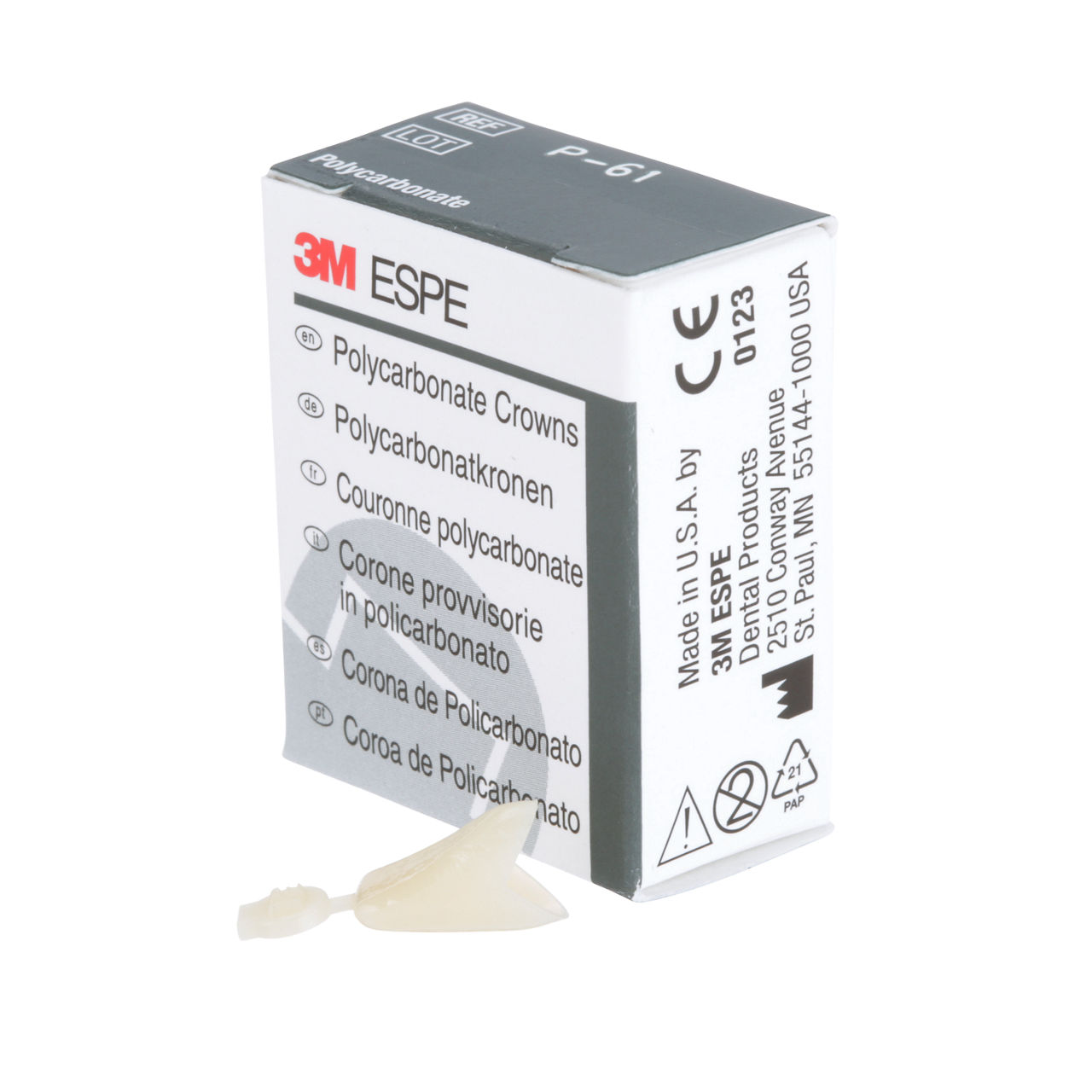 61 POLYCARBONATE REPLACE CRN 5/PAC