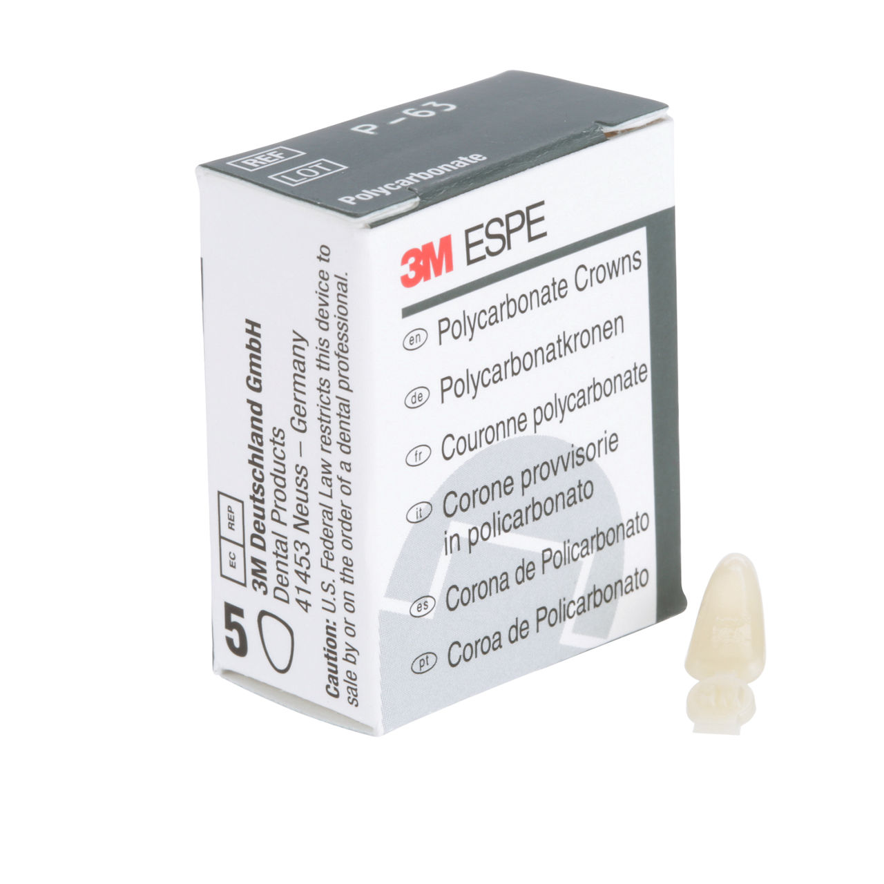 63 POLYCARBONATE REPLACE CRN 5/PAC