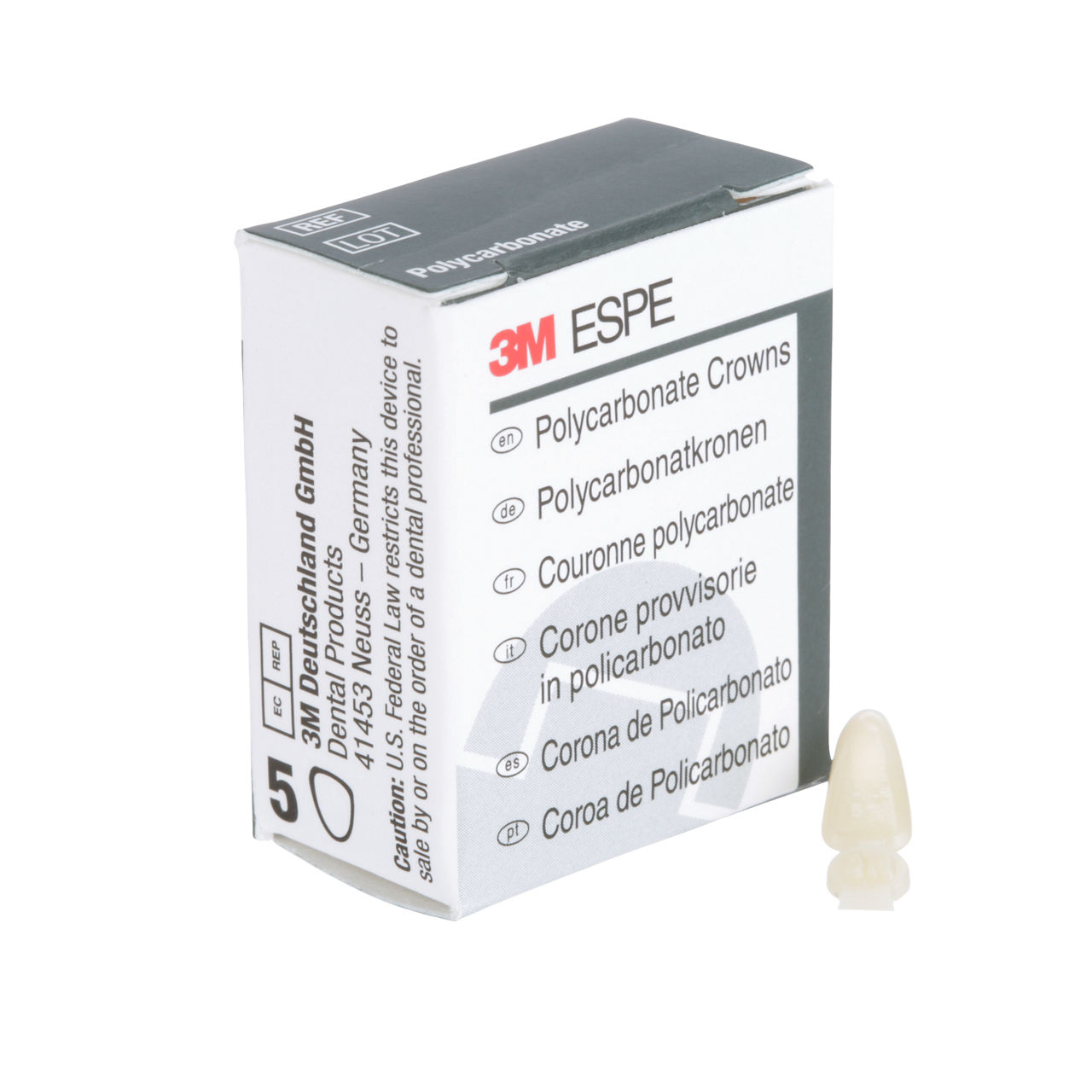 3M ESPE Polycarbonate Replacement Crown, short lower anterior, #69