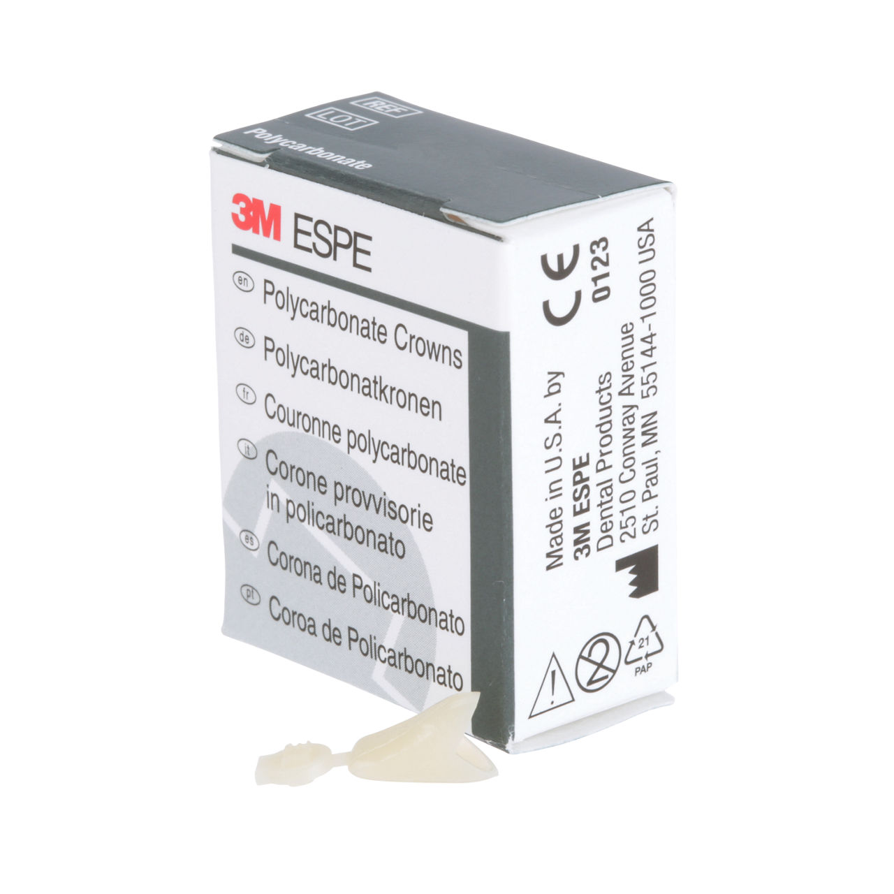 3M ESPE Polycarbonate Replacement Crown, short lower anterior, #69