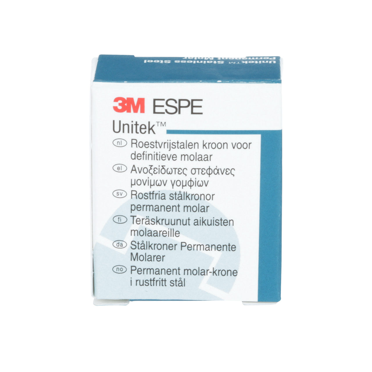 3M ESPE Unitek Stainless Steel First Permanent Molar Crown, 900324, upper right, size 4