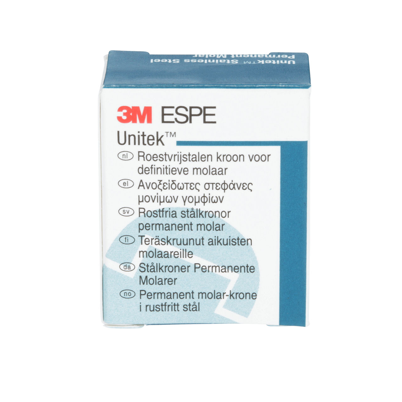 3M ESPE Unitek Stainless Steel First Permanent Molar Crown, 900344, lower right, size 4