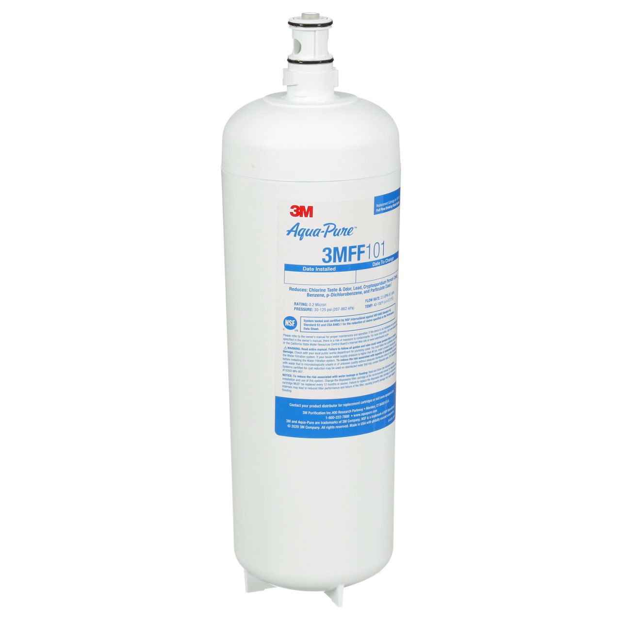 3M™ Under Sink Full Flow Water Filter Replacement Cartridge 3MFF101