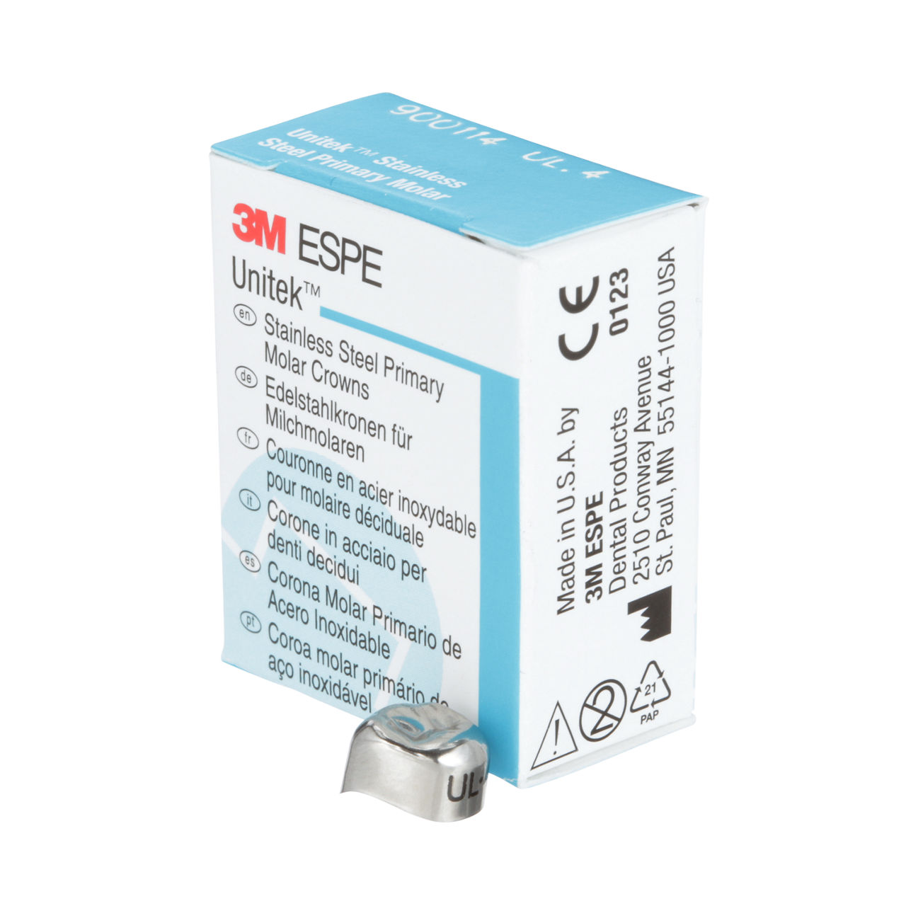 900114 UNITEK 1ST PRIM SS MOL UL-4 5/PAC