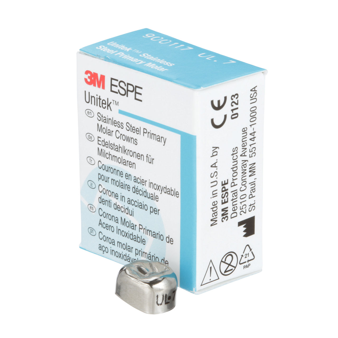 900117 UNITEK 1ST PRIM SS MOL UL-7 5/PAC