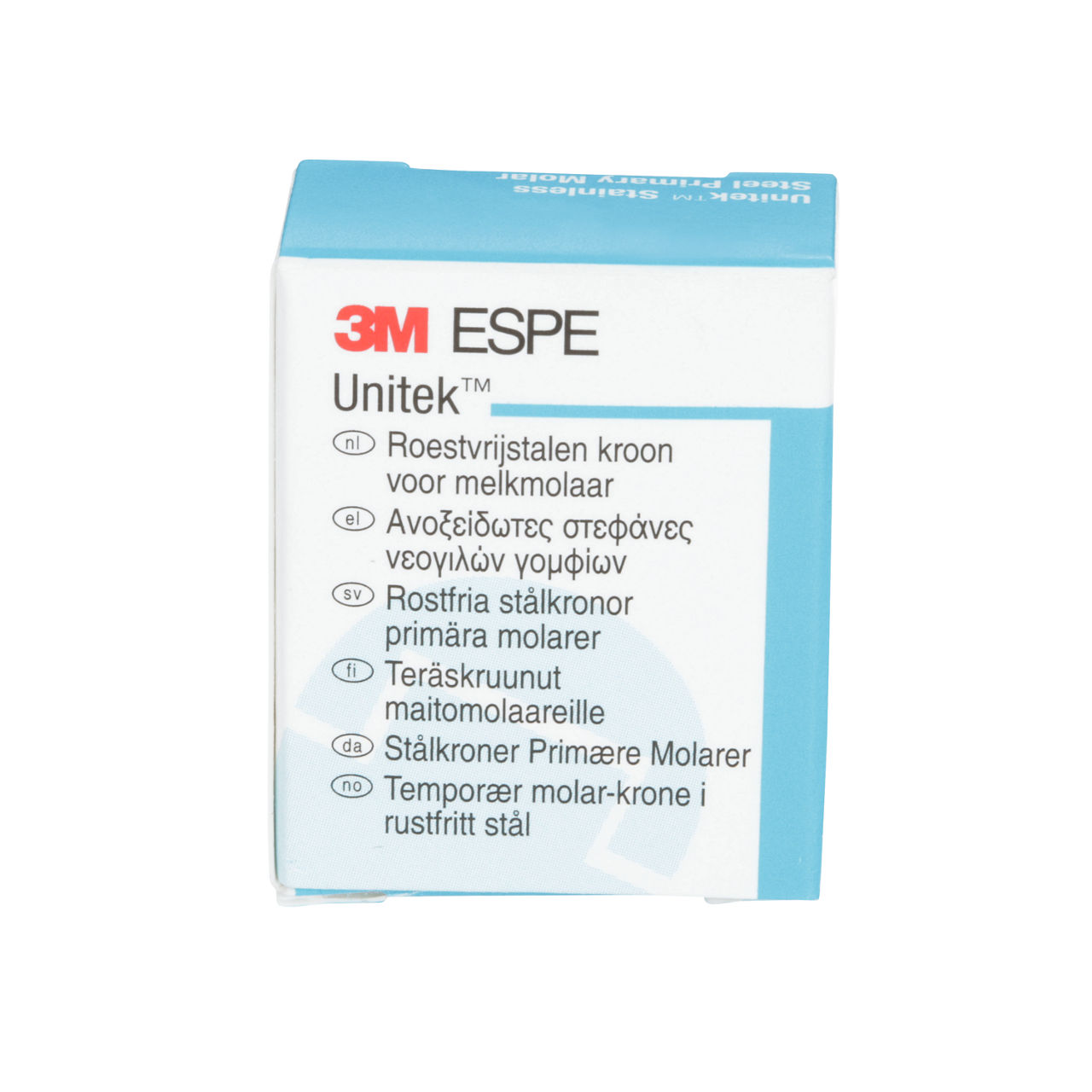 3M ESPE Unitek Stainless Steel First Primary Molar Crown, 900121, upper right, size 1