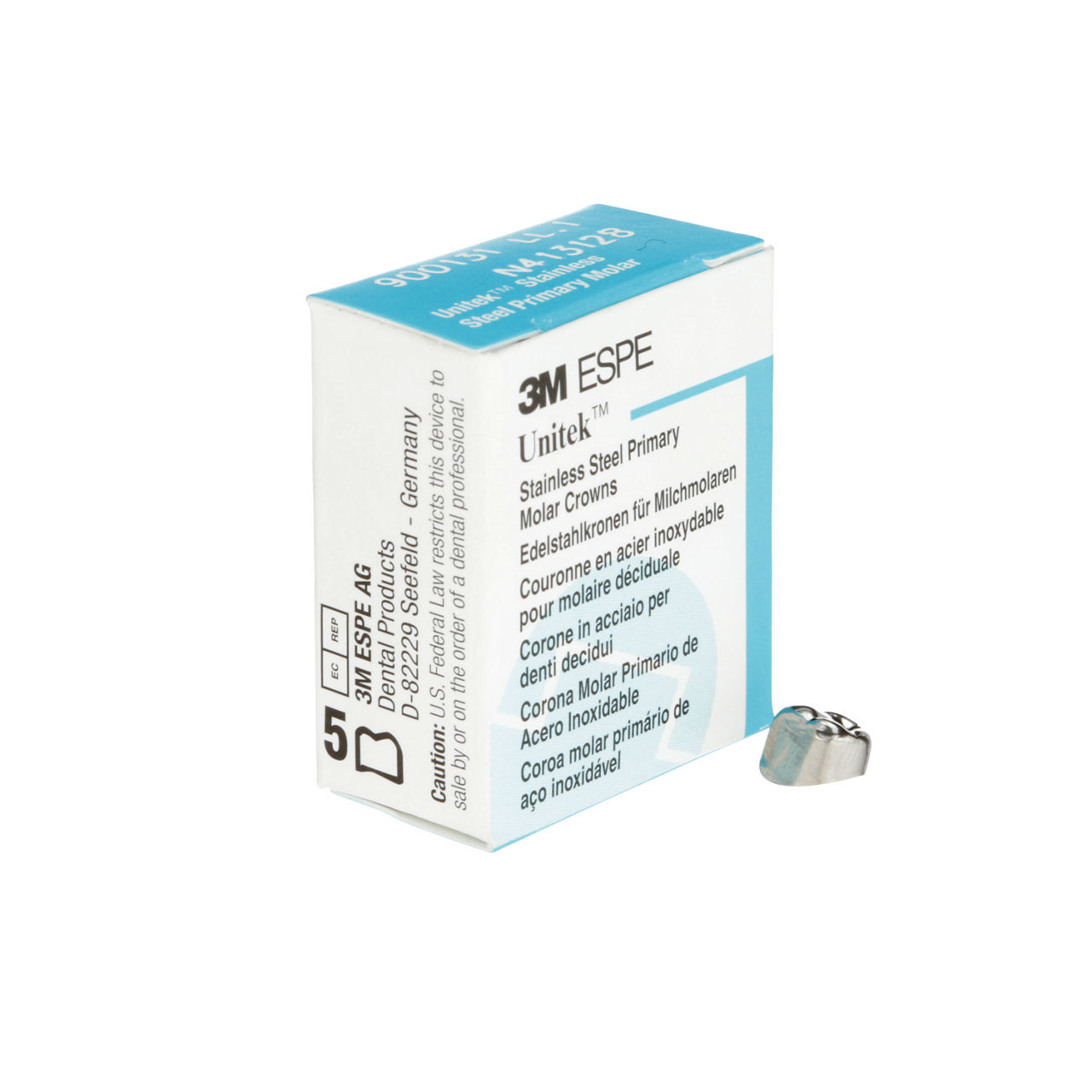 3M Unitek SS Frst Prmry Mlr Crn, Lowr Left, Sze1 (5/box), 900131