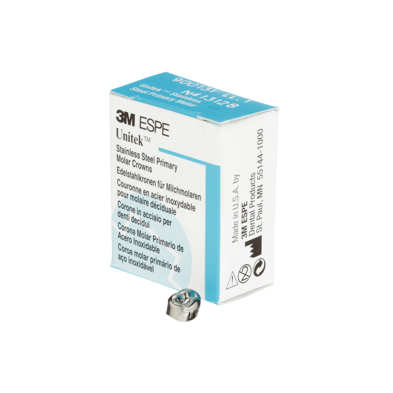 3M Unitek SS Frst Prmry Mlr Crn, Lowr Left, Sze1 (5/box), 900131