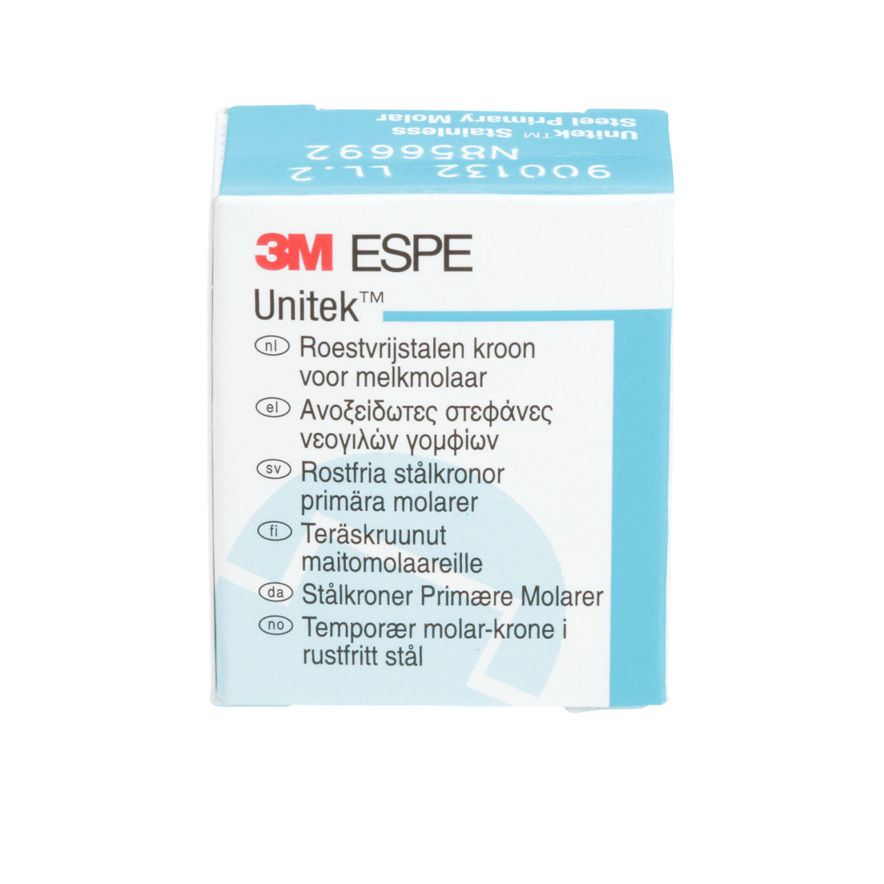 3M ESPE Unitek Stainless Steel First Primary Molar Crown Refill, 900132, lower left, size 2