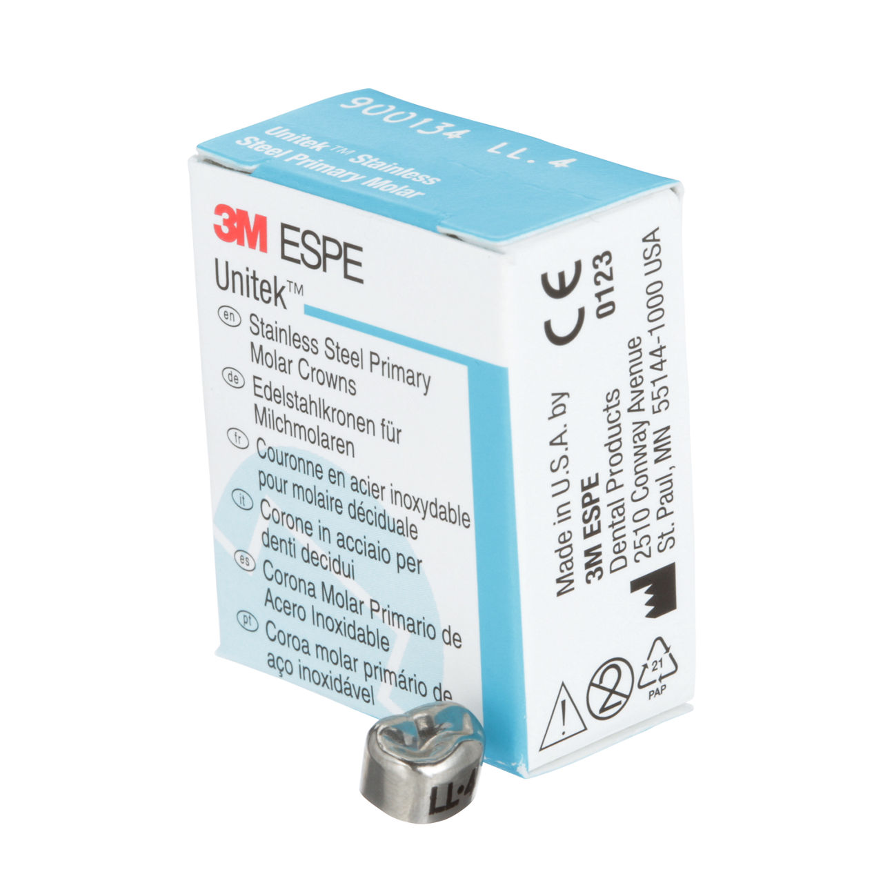 900134 UNITEK 1ST PRIM SS MOL LL-4 5/PAC