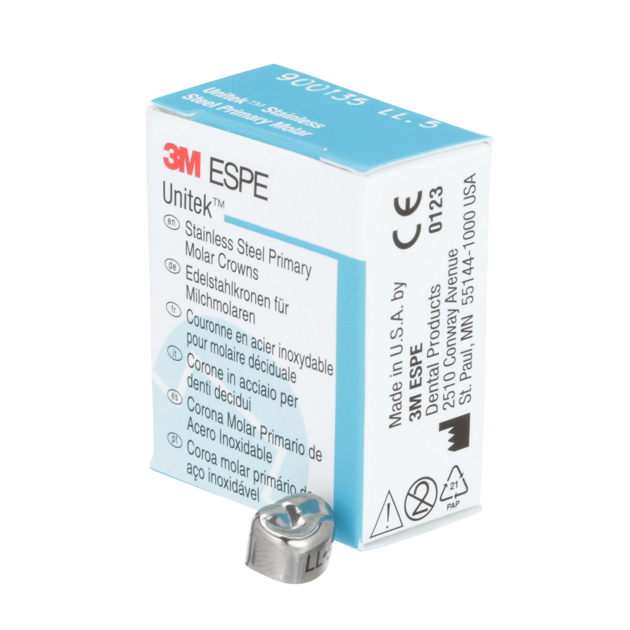 900135 UNITEK 1ST PRIM SS MOL LL-5 5/PAC