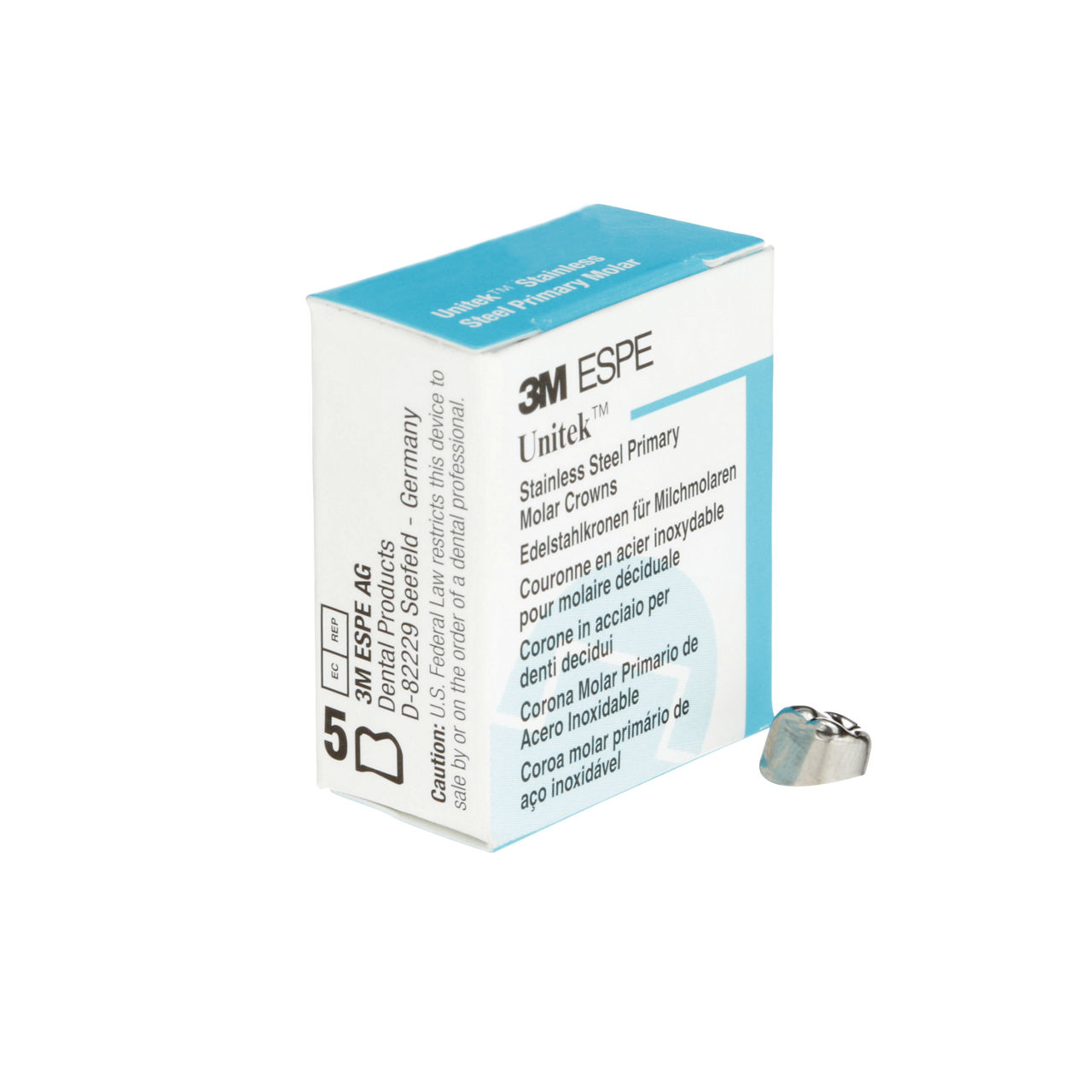 3M ESPE Unitek Stainless Steel First Primary Molar Crown, 900141, lower right