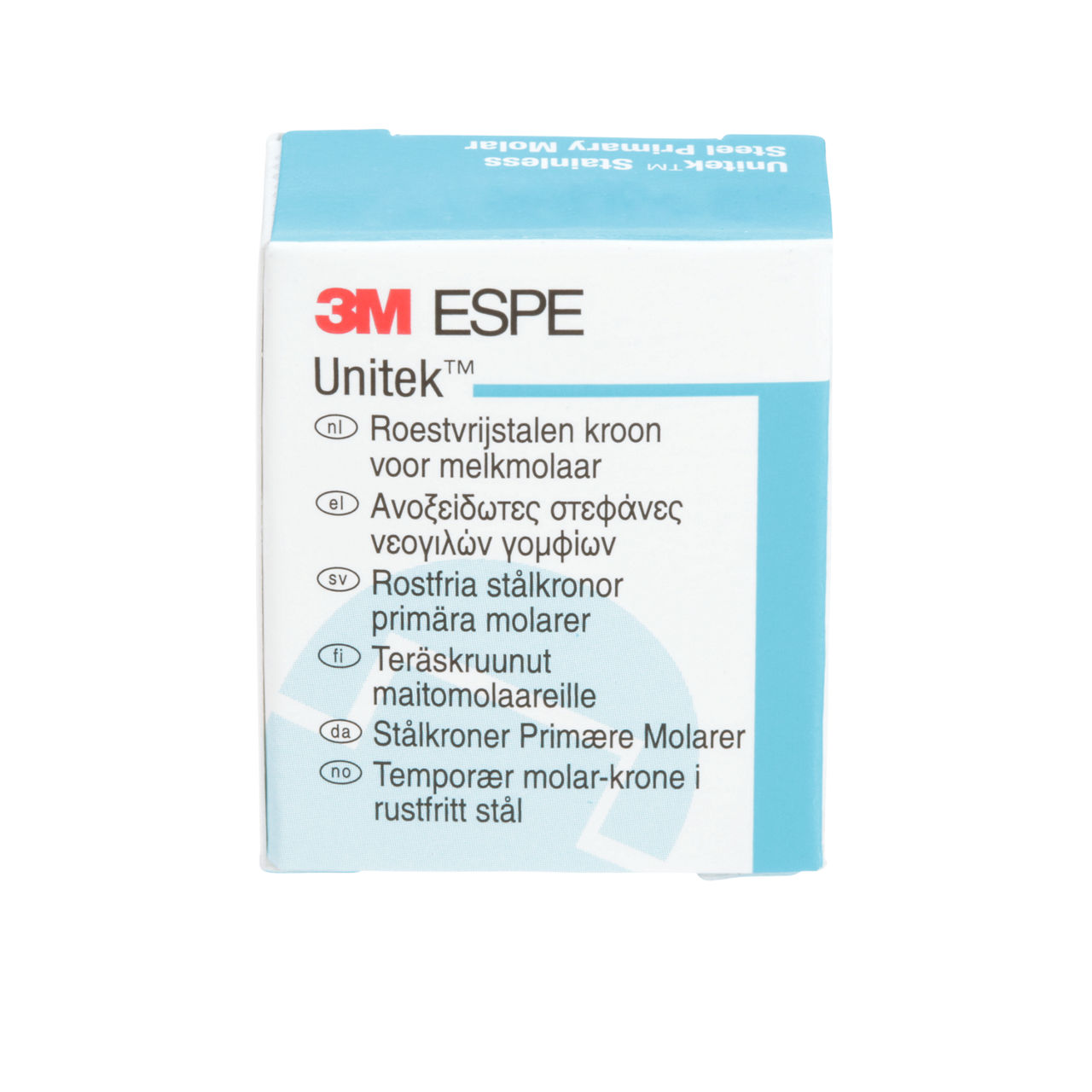 3M ESPE Unitek Stainless Steel First Primary Molar Crown, 900142, lower right, size 2