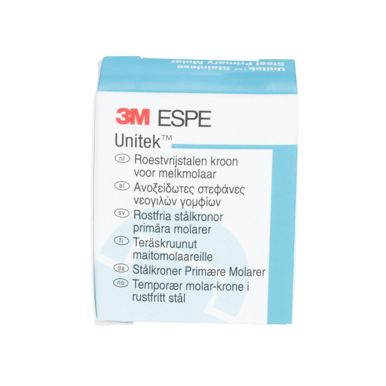 3M ESPE Unitek Stainless Steel First Primary Molar Crown, 900143, lower right, size 3
