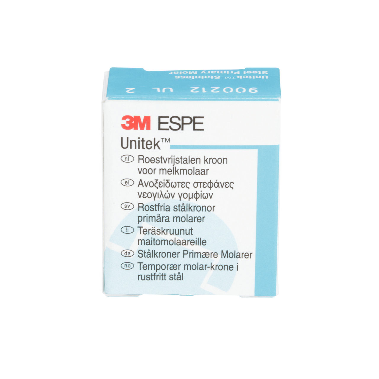 3M Unitek SS Second Primry Mlr Crown, U/L, Size 2 (5/bx), 900212