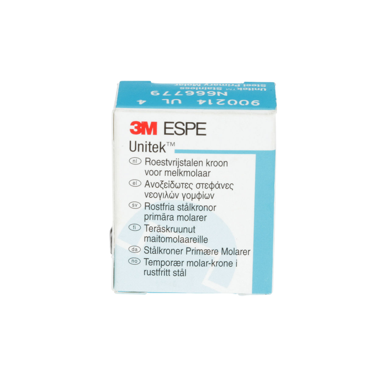 3M Unitek SS Scnd Prmry Mlr Crn, Upr Lft, Size4 (5/box), 900214