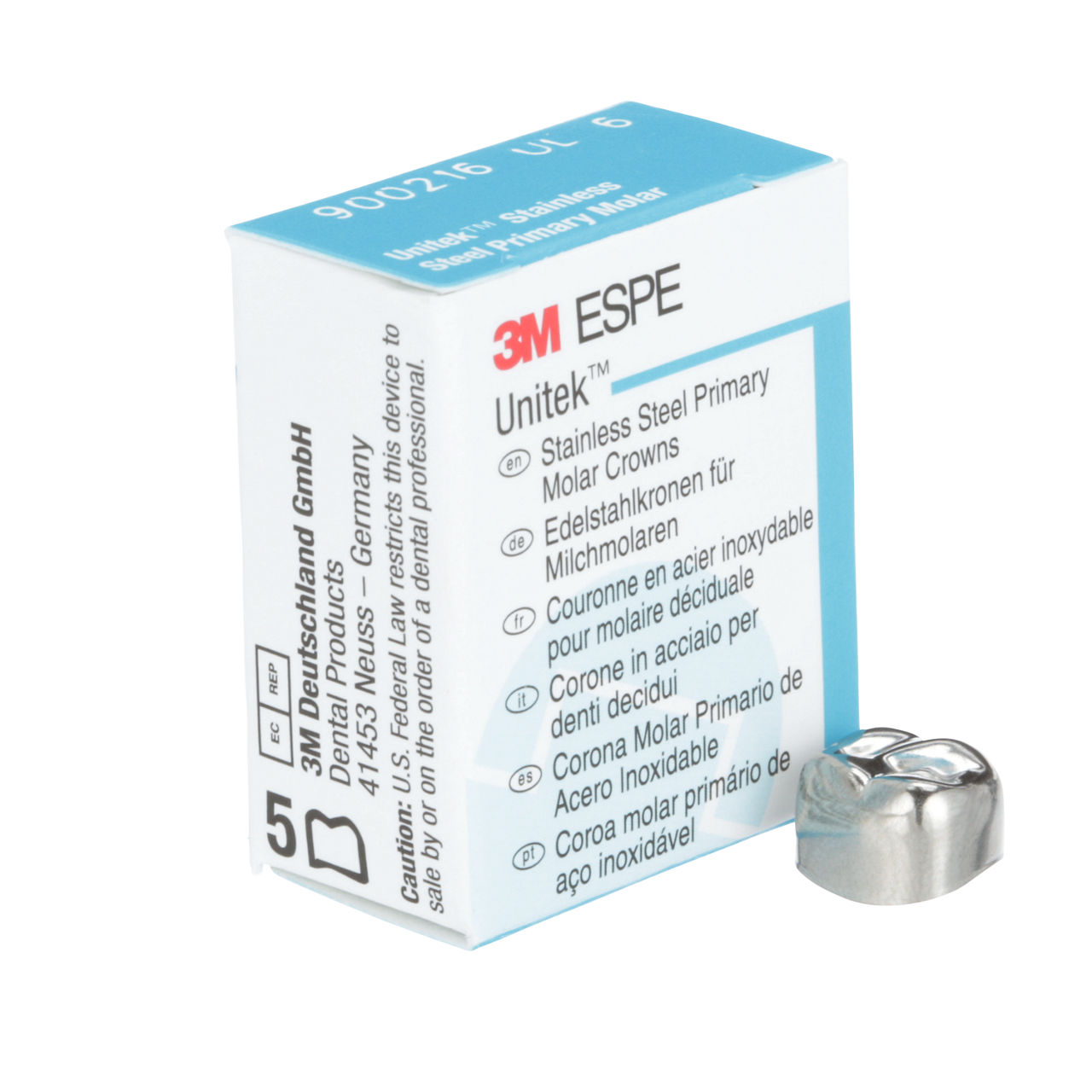 900216 UNITEK 2ND PRIM SS MOL UL-6 5/PAC