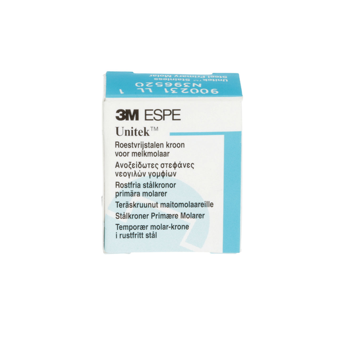 3M Unitek SS Secnd Prmry Mlr Crwn, Lwr Lft, Siz1 (5/box), 900231