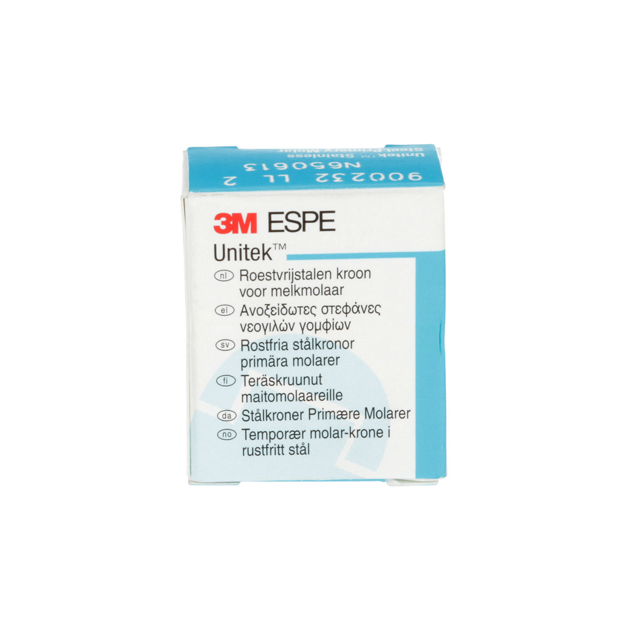 3M Unitek SS Secnd Prmry Mlr Crwn, Lwr Lft, Siz1 (5/box), 900231