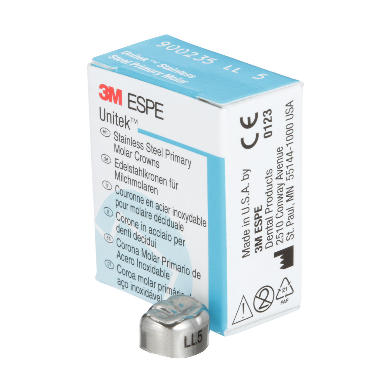 900235 UNITEK 2ND PRIM SS MOL LL-5 5/PAC