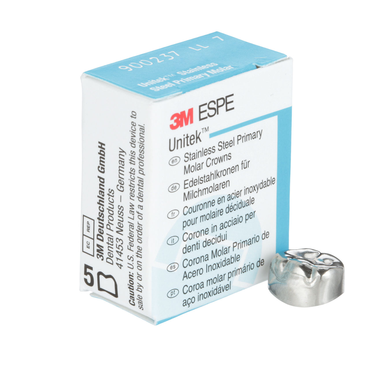 900237 UNITEK 2ND PRIM SS MOL LL-7 5/PAC