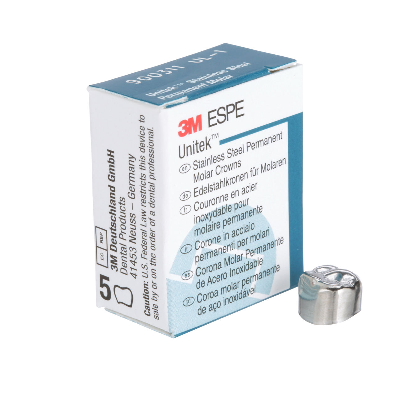 900311 UNITEK 1ST PERM SS MOL UL-1 5/PAC