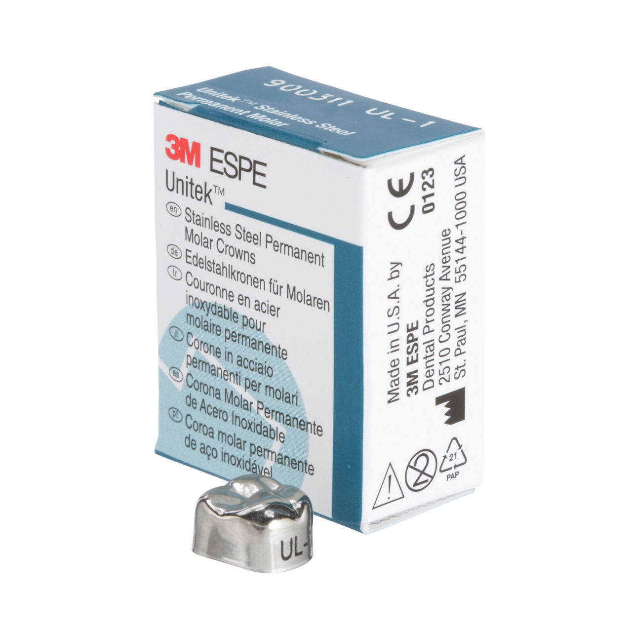 900311 UNITEK 1ST PERM SS MOL UL-1 5/PAC