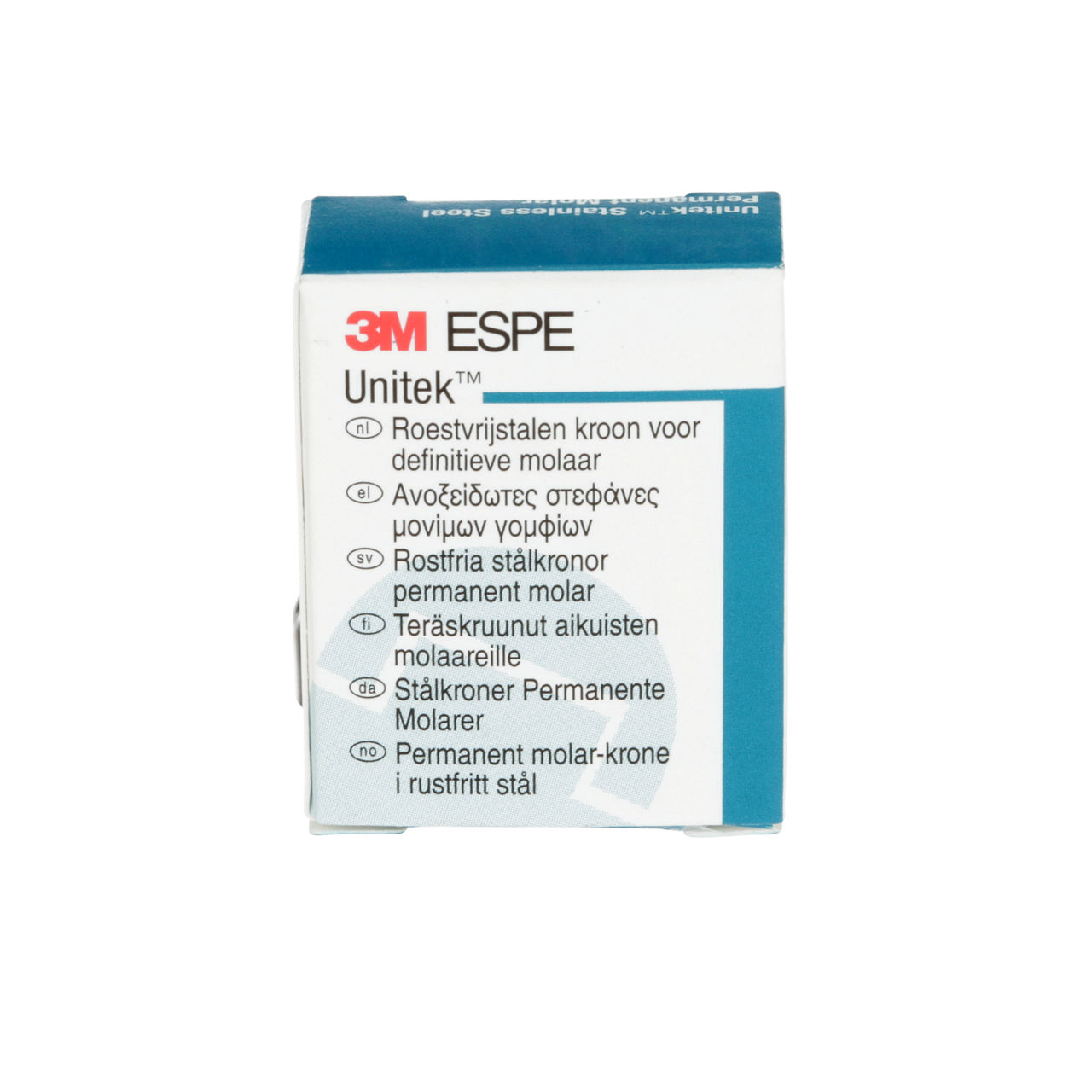 3M ESPE Unitek Stainless Steel First Permanent Molar Crown, 900327, upper right, size 7