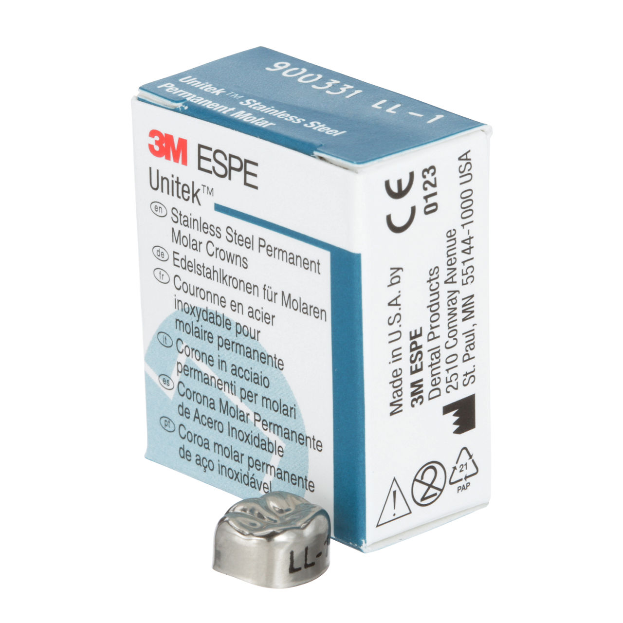 900331 UNITEK 1ST PERM SS MOL LL-1 5/PAC