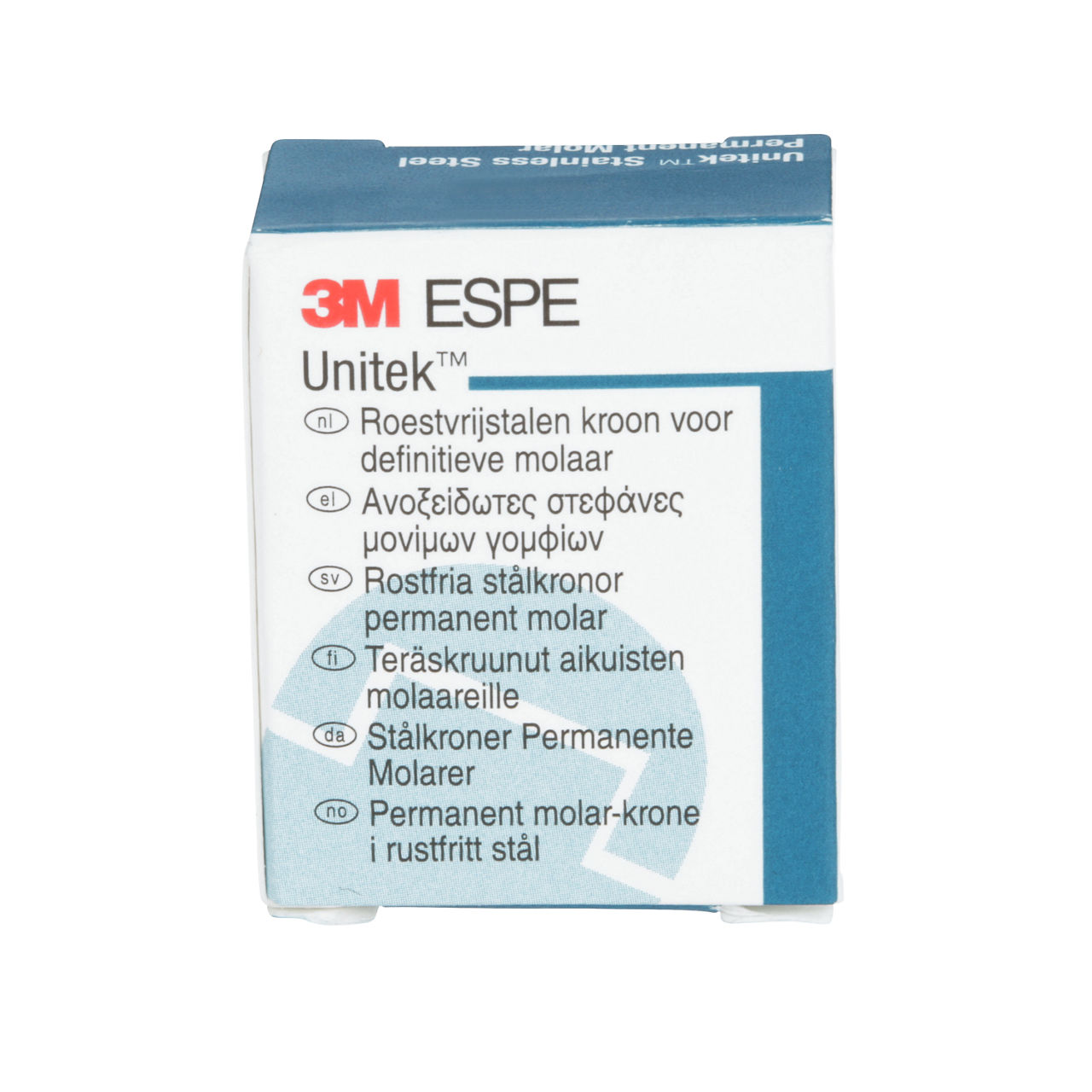 3M ESPE Unitek Stainless Steel First Permanent Molar Crown, 900341, lower right, size 1